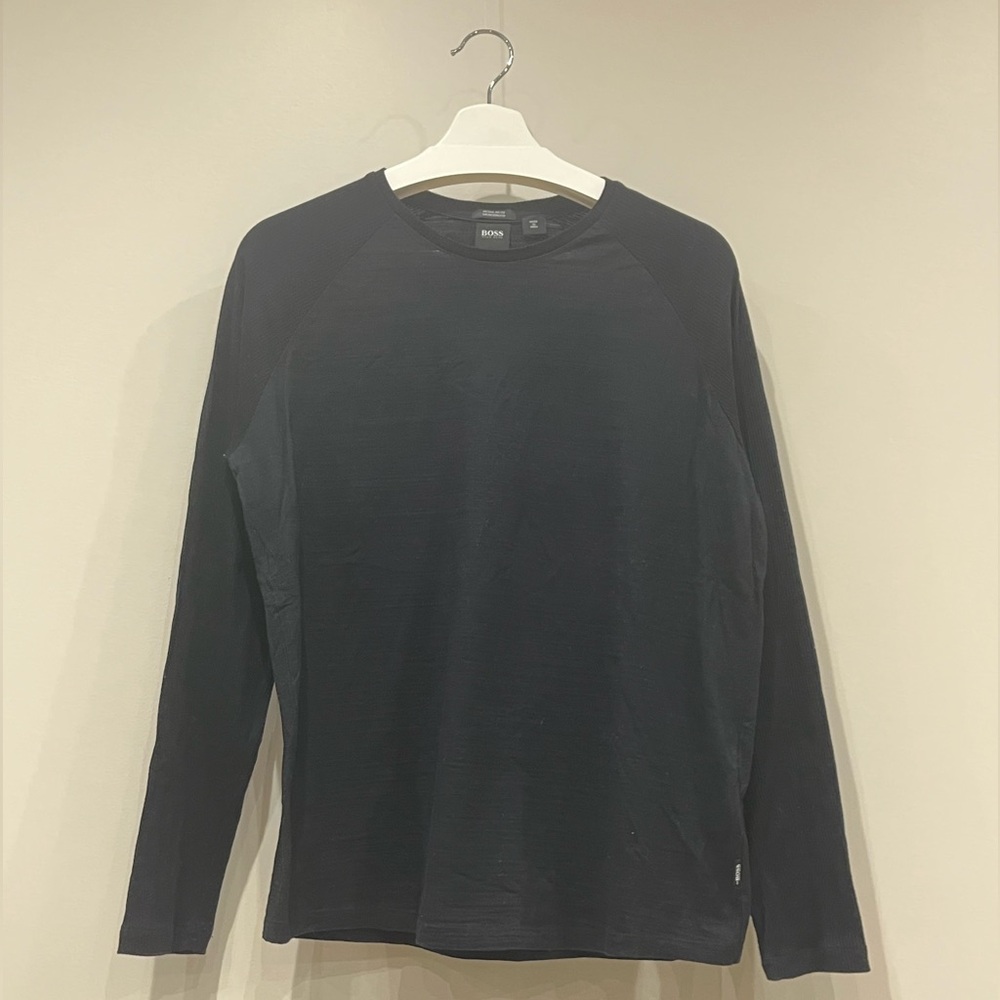 Hugo Boss Black Long Sleeve Shirt - Mens Size Large